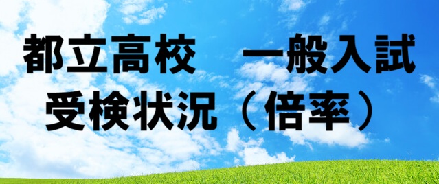 都立高校＿一般受験＿受検状況